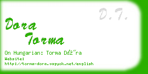 dora torma business card